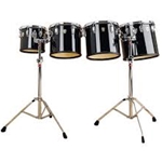 Ludwig LECT04CCG 10/12/13/14 Mid Range Concert Toms w/Stands