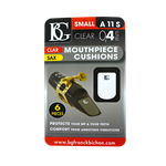 BG A11S Mouthpiece Cushion - 6 pack, 0.4mm, clear, small