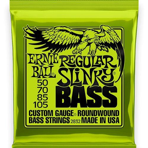 Ernie Ball EB2832 Regular Slinky Nickel Wound Electric Bass Strings 50-105 Gauge