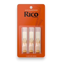 Rico 3RIAS** Alto Saxophone Reed - 3 pack
