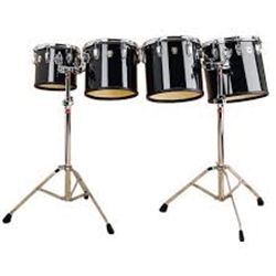 Ludwig LECT04CCG 10/12/13/14 Mid Range Concert Toms w/Stands