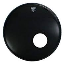 Remo P31024ES 24" Black Bass Drum Front Head