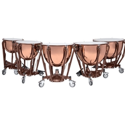 Ludwig LTS405PG Set of 5 (20"-32") Polished Copper Bowl w/Pro Guage